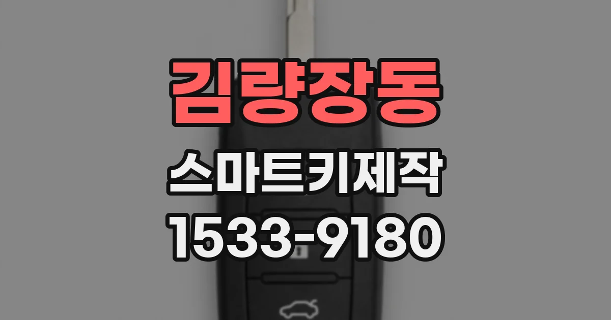 김량장동 스마트키제작