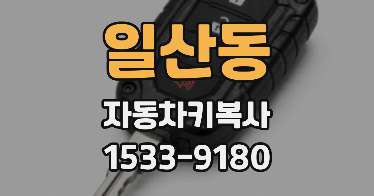 일산동 자동차키복사
