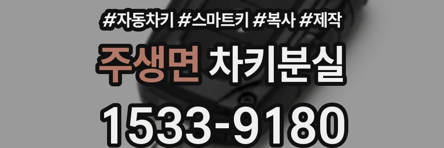 주생면 차키분실