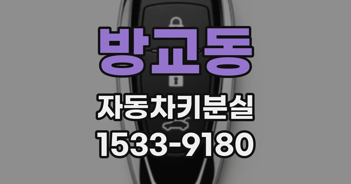방교동 자동차키분실