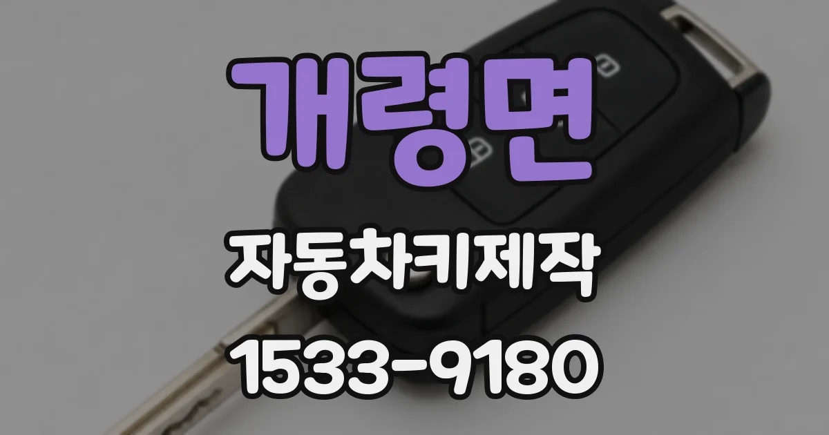개령면 자동차키제작