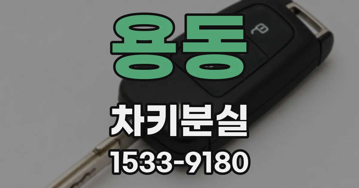 용동 차키분실