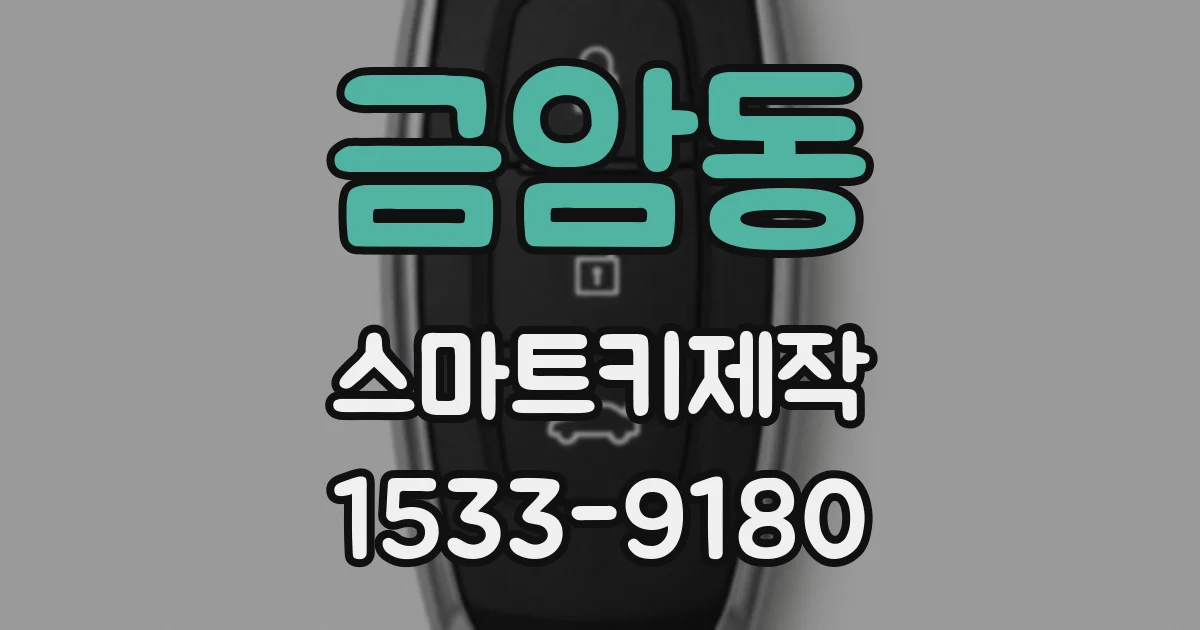 금암동 스마트키제작