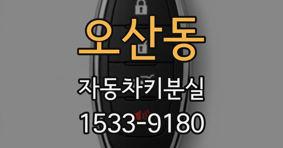 오산동 자동차키분실