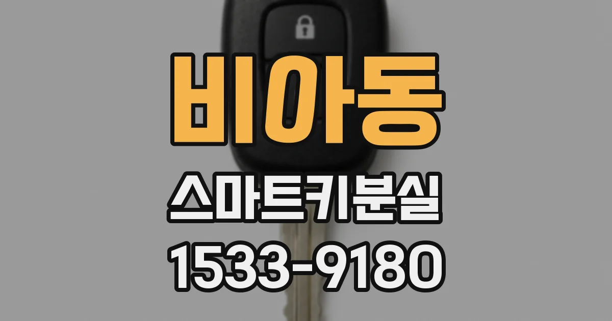 비아동 스마트키분실