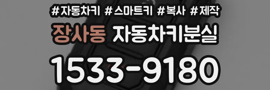 장사동 자동차키분실