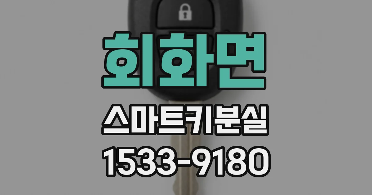 회화면 스마트키분실