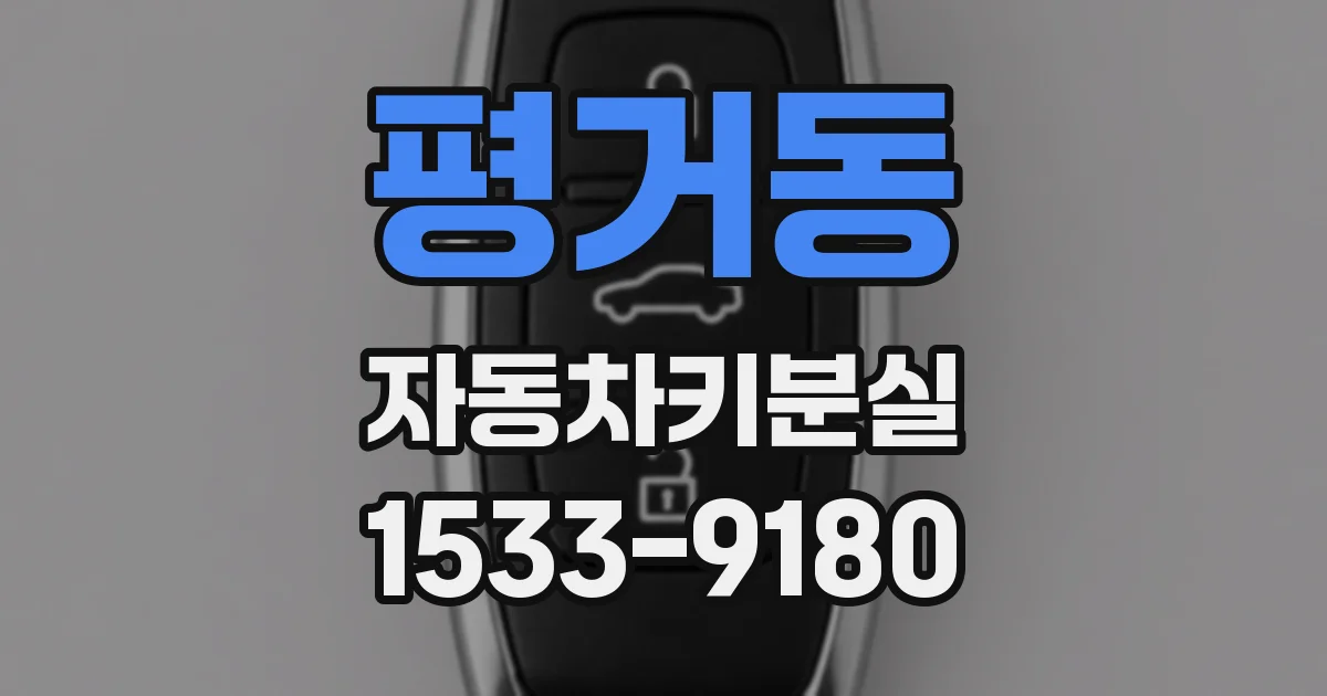 평거동 자동차키분실