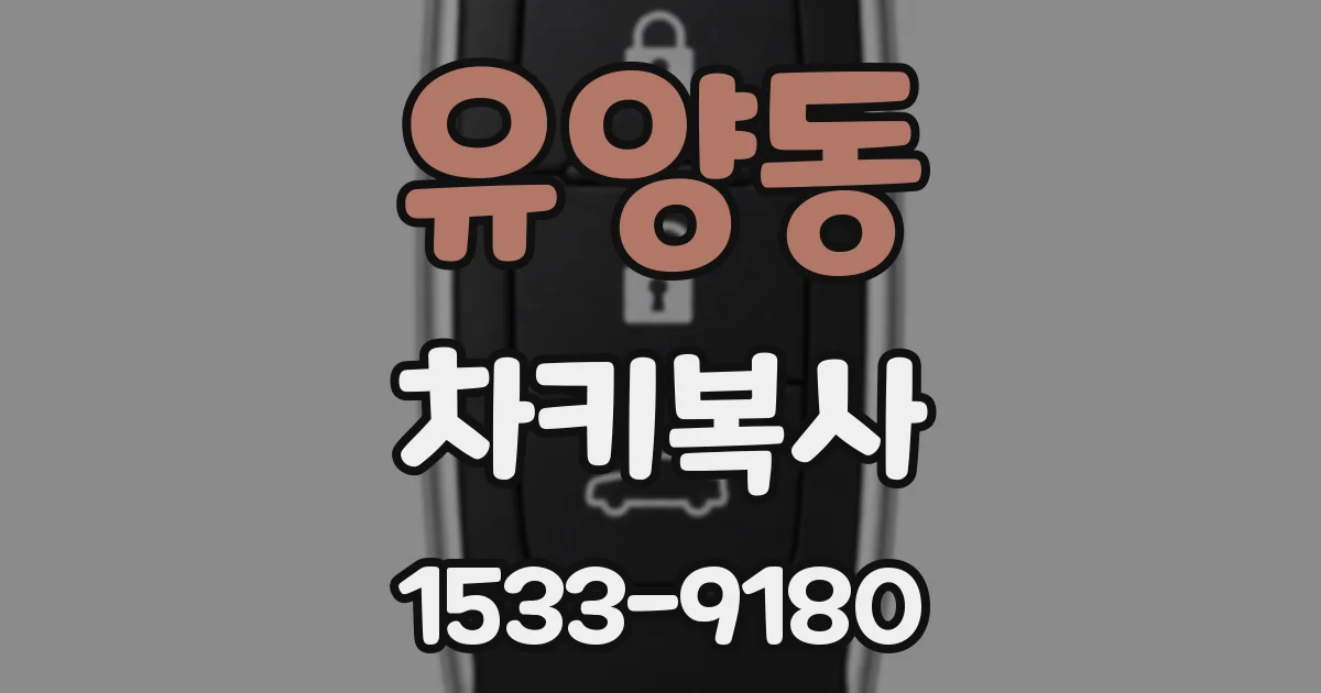 유양동 차키복사