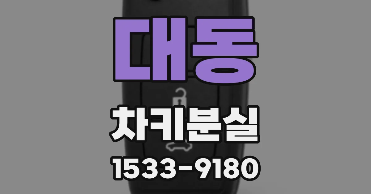 대동 차키분실