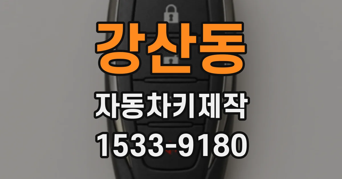 강산동 자동차키제작