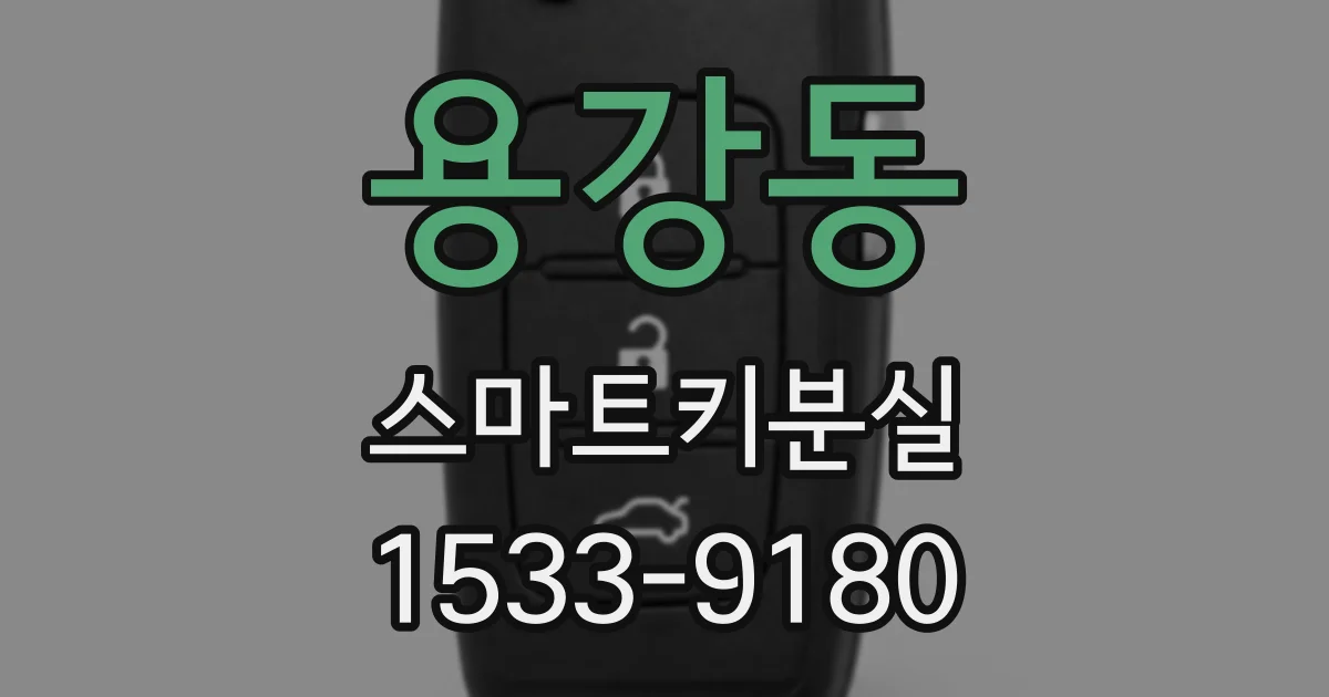 용강동 스마트키분실