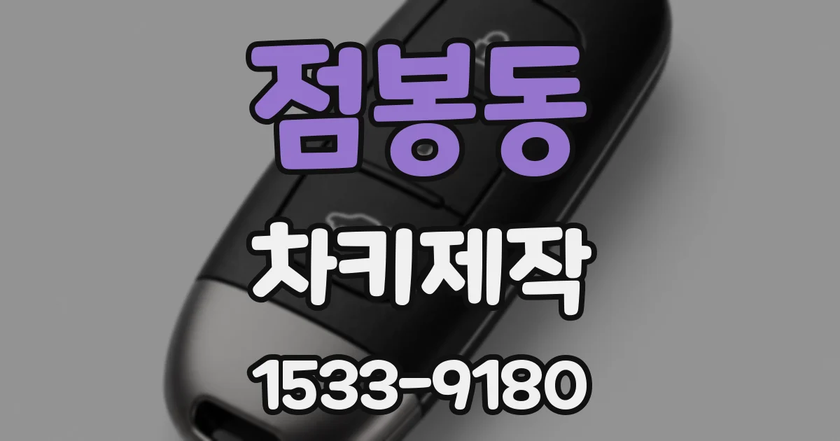 점봉동 차키제작