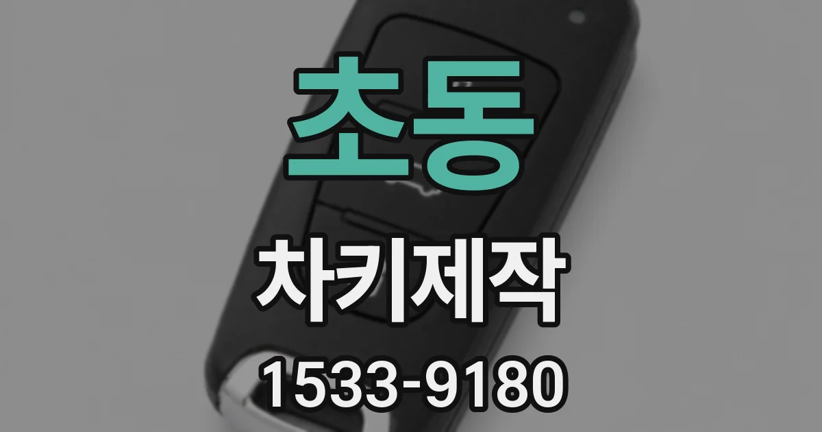 초동 차키제작