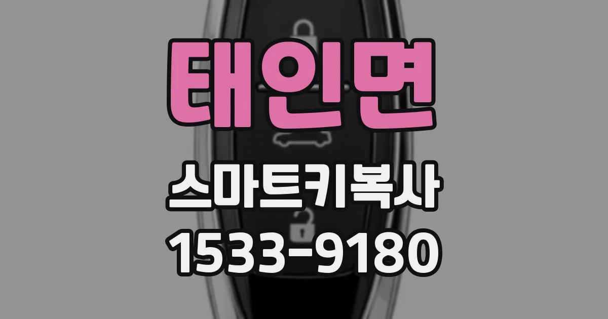 태인면 스마트키복사
