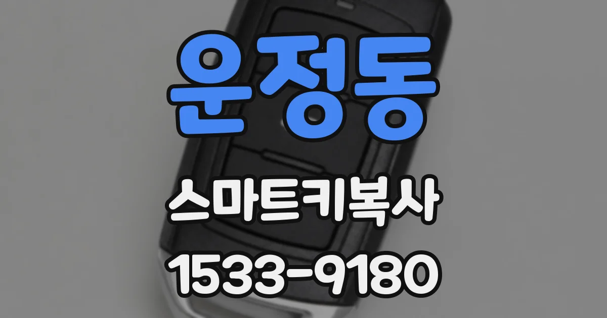 운정동 스마트키복사