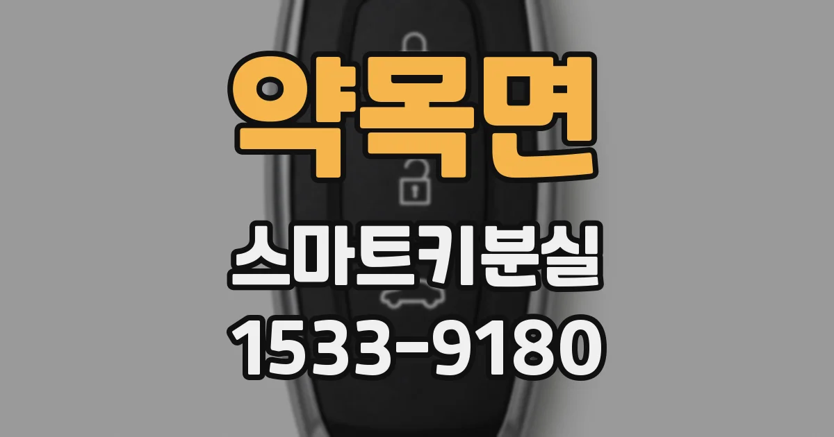 약목면 스마트키분실
