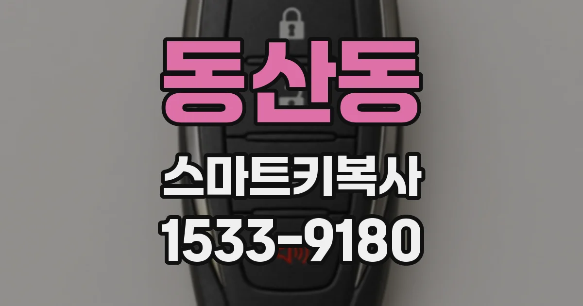 동산동 스마트키복사