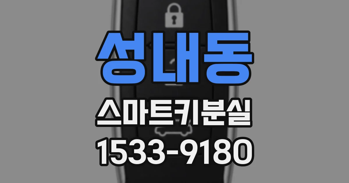 성내동 스마트키분실