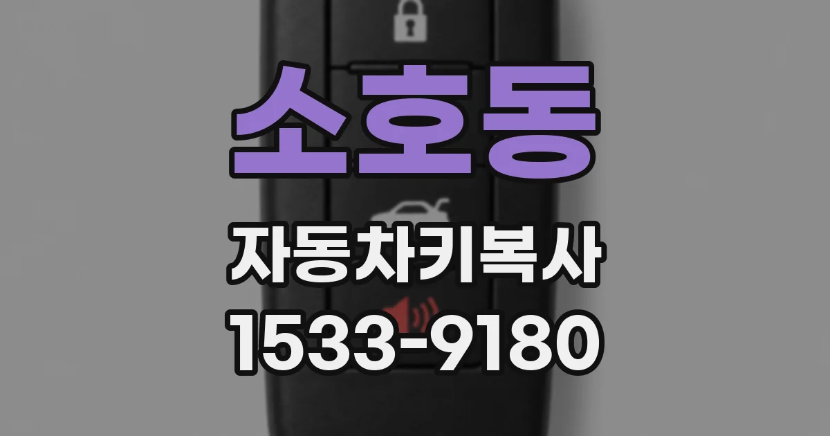 소호동 자동차키복사