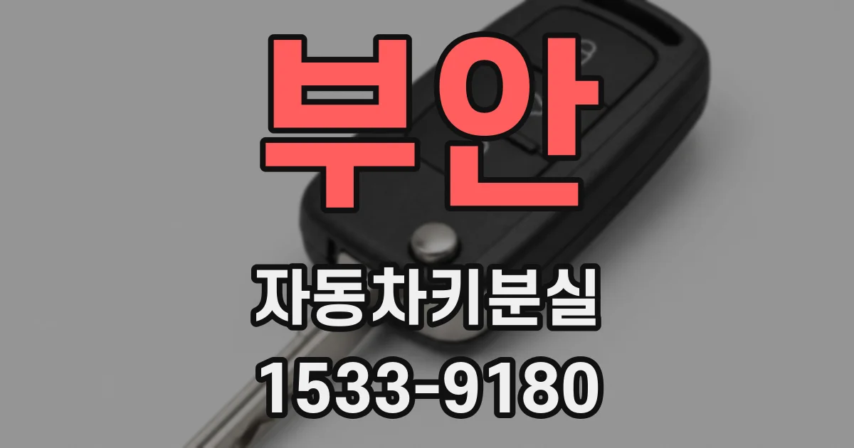 부안 자동차키분실