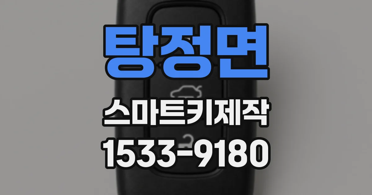 탕정면 스마트키제작