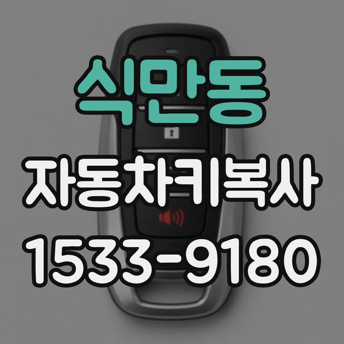 식만동 자동차키복사