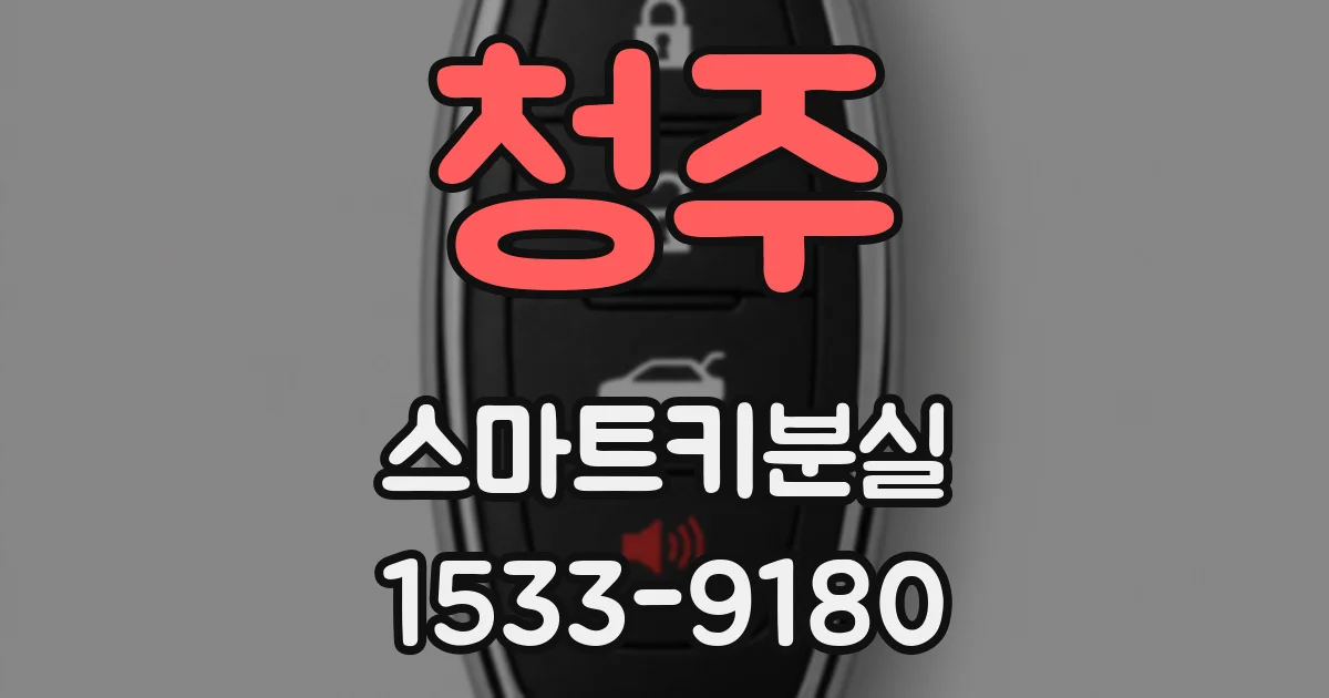 청주 스마트키분실