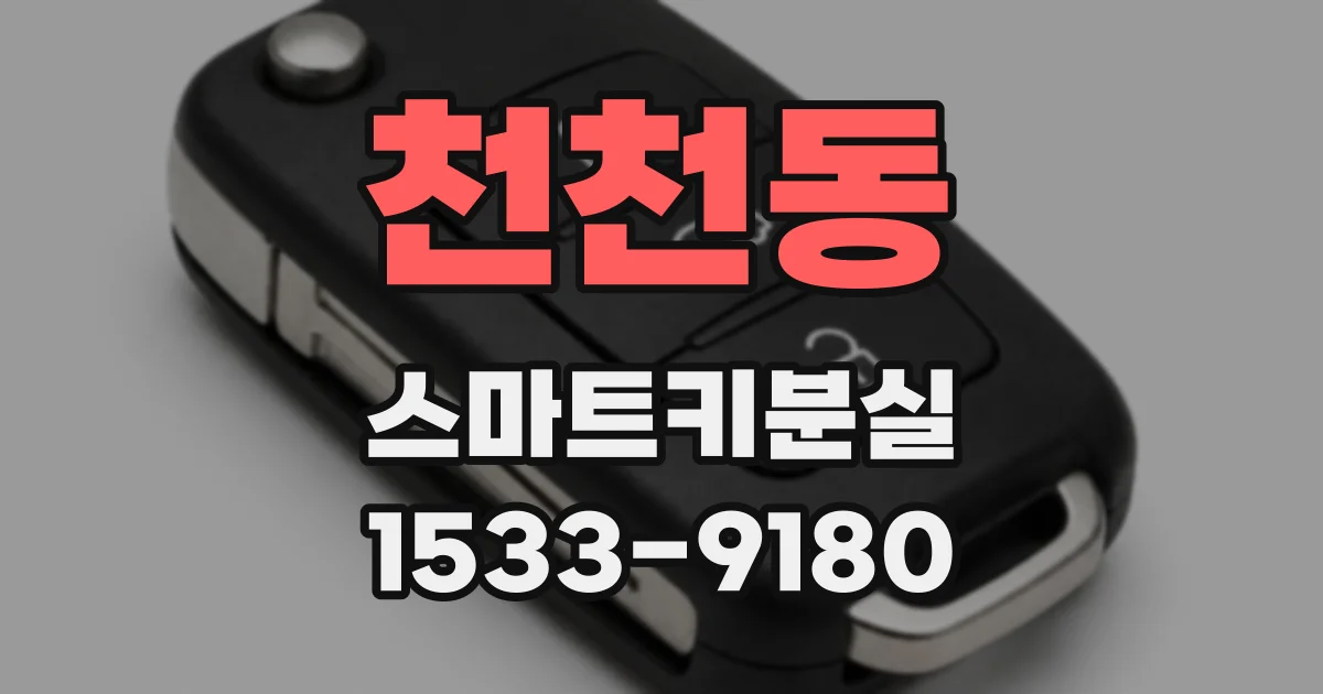 천천동 스마트키분실