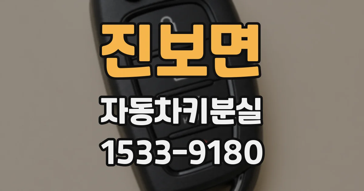 진보면 자동차키분실