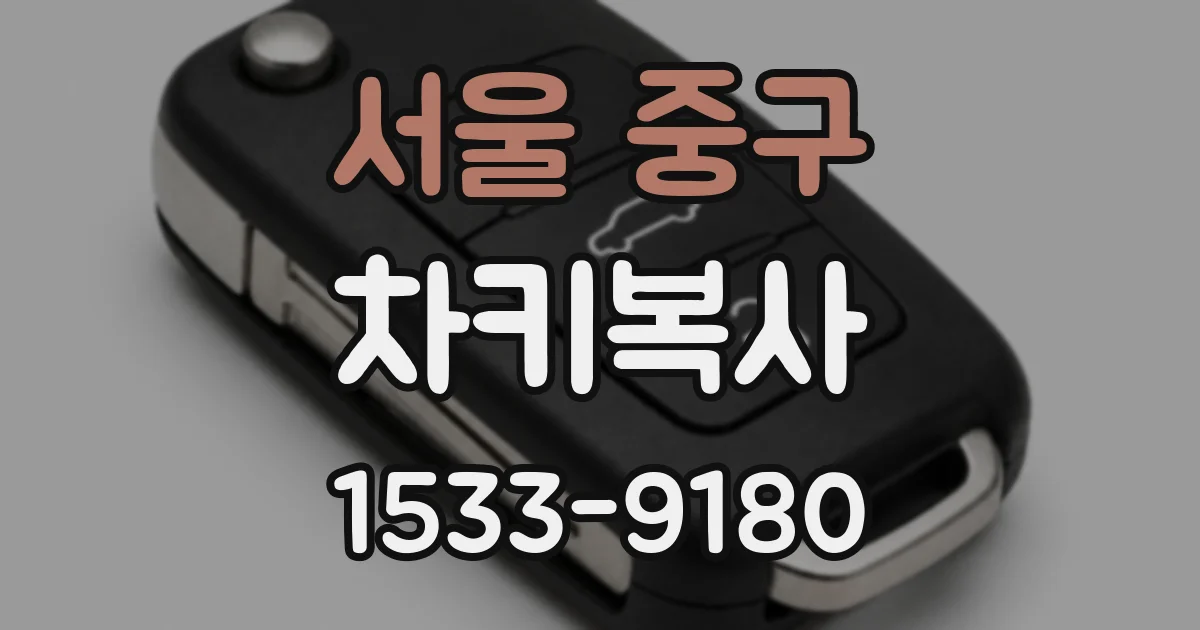서울 중구 차키복사