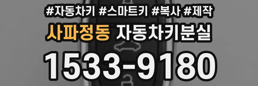 사파정동 자동차키분실