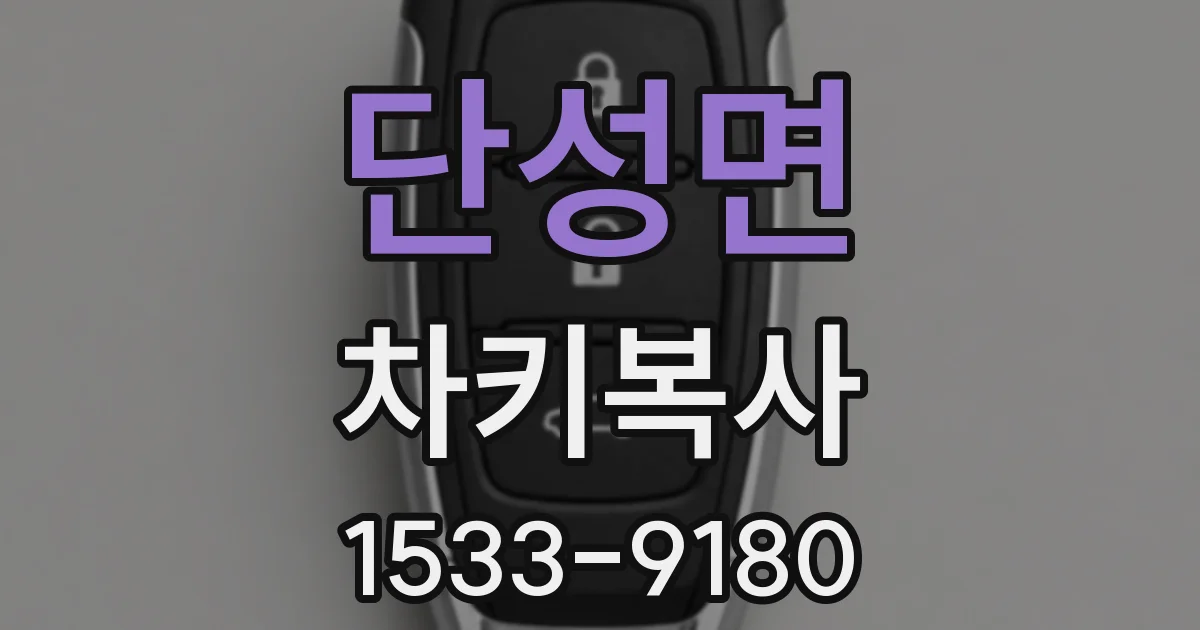 단성면 차키복사