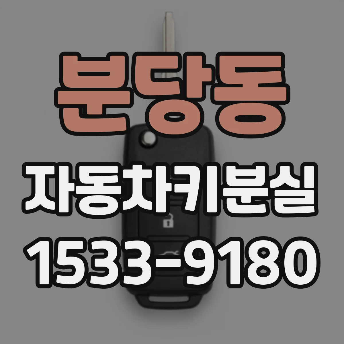 분당동 자동차키분실