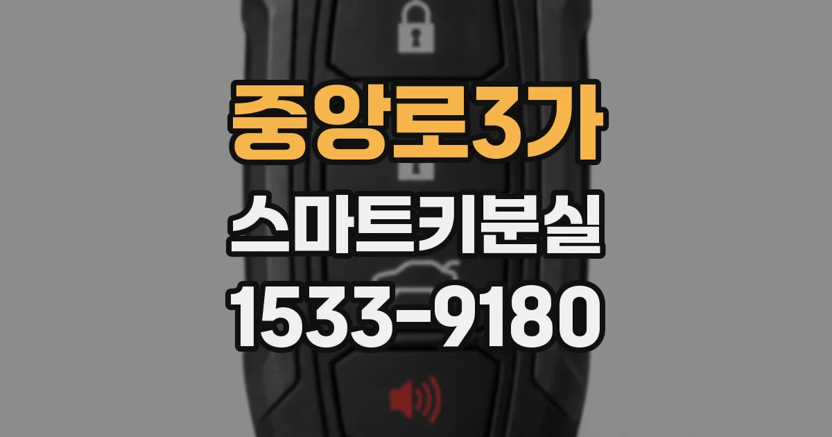 중앙로3가 스마트키분실