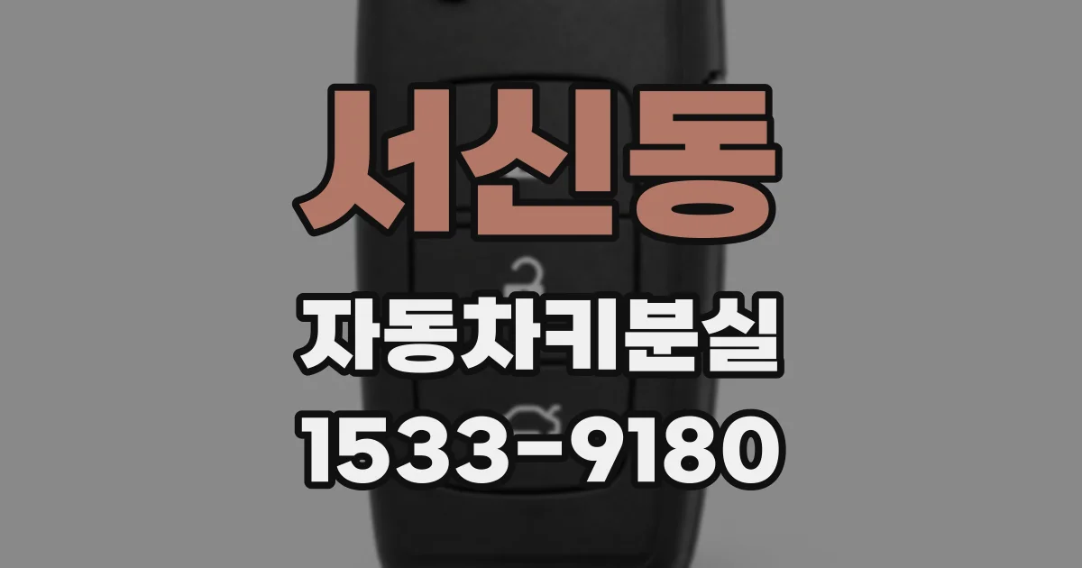 서신동 자동차키분실