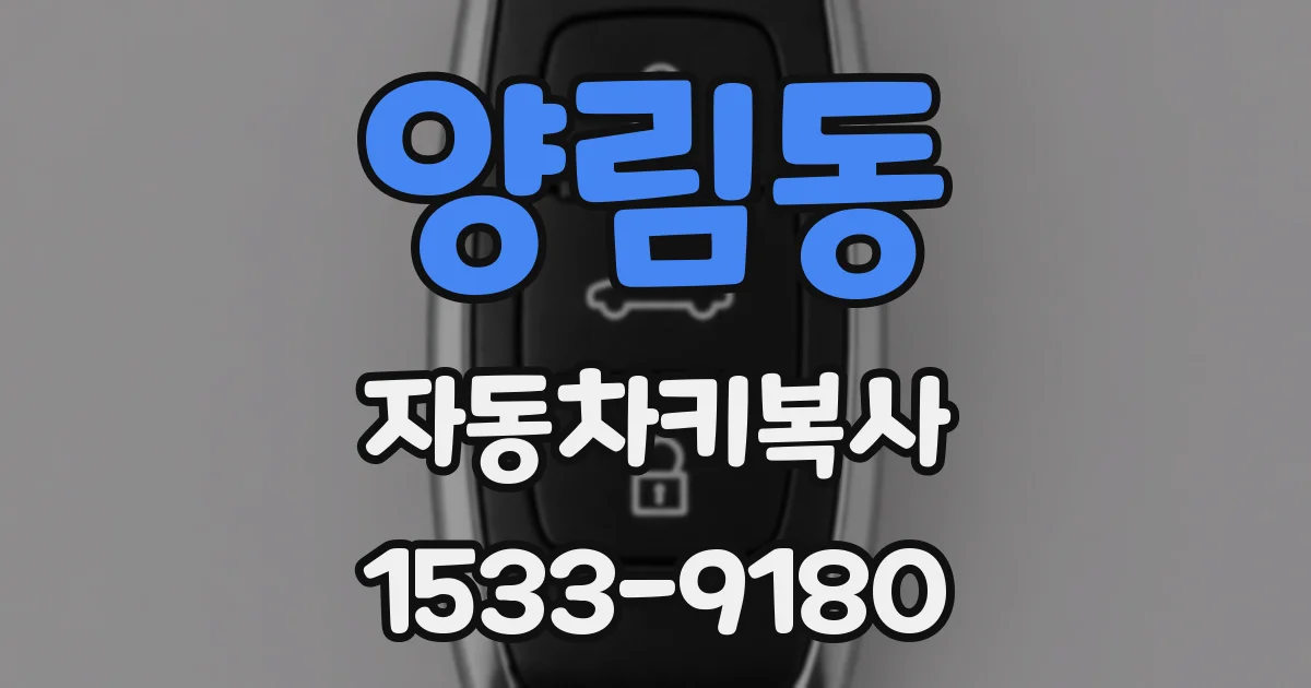 양림동 자동차키복사