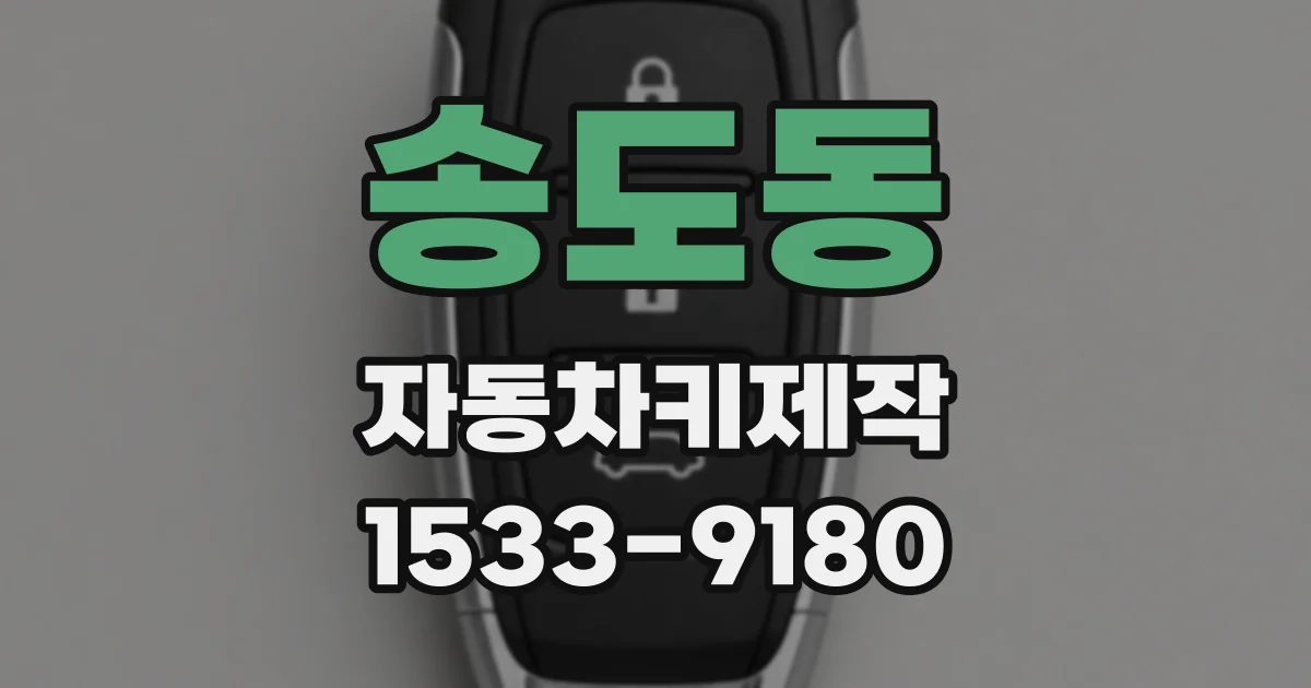송도동 자동차키제작