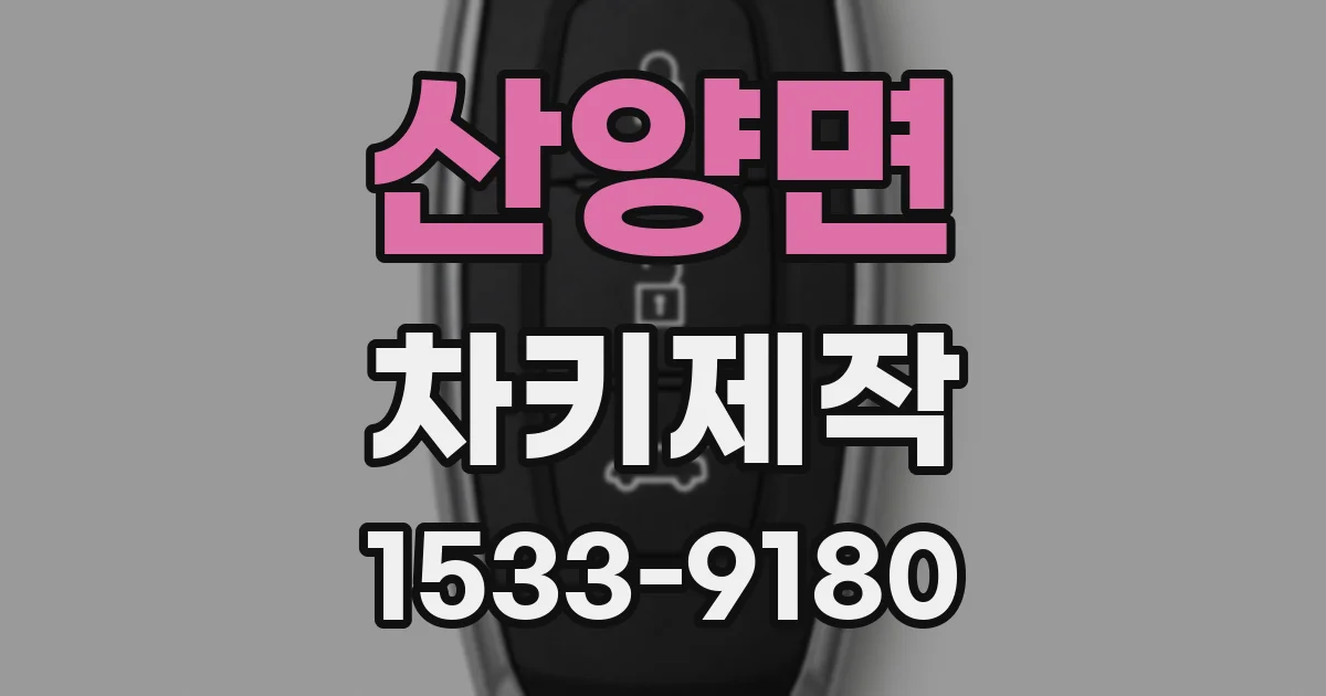 산양면 차키제작