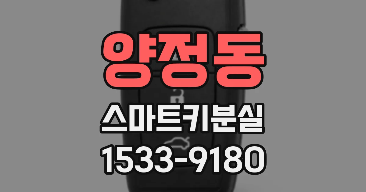 양정동 스마트키분실