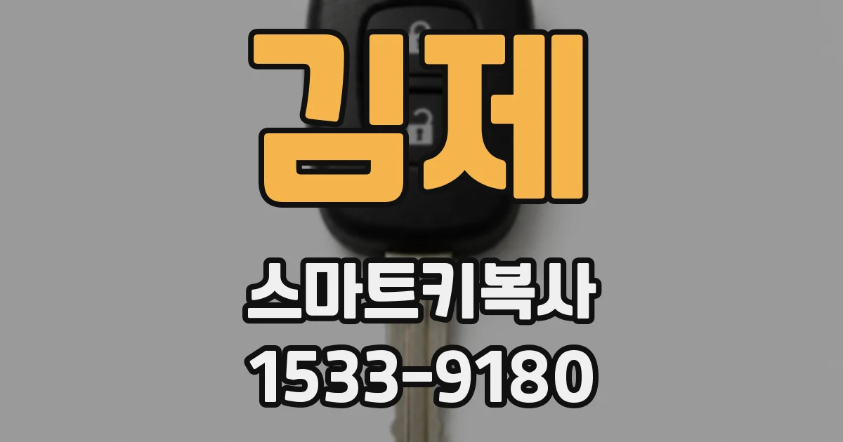 김제 스마트키복사