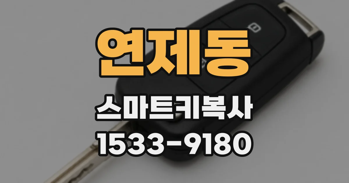연제동 스마트키복사