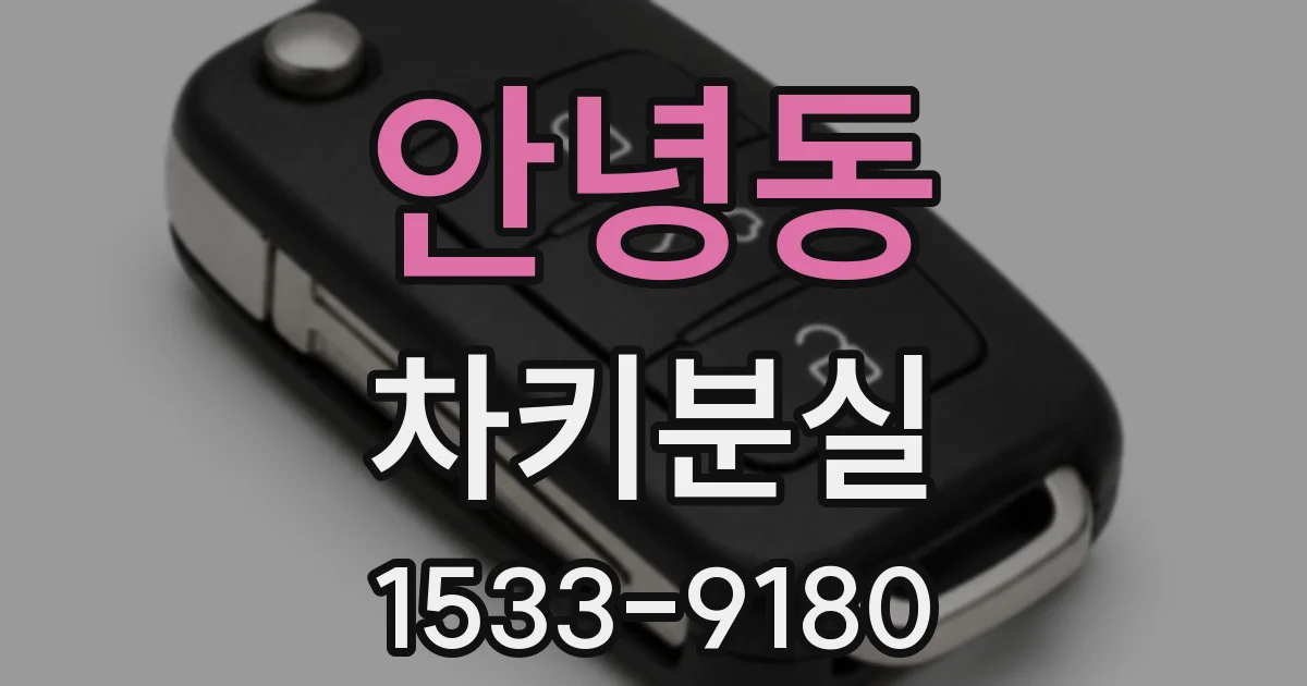 안녕동 차키분실