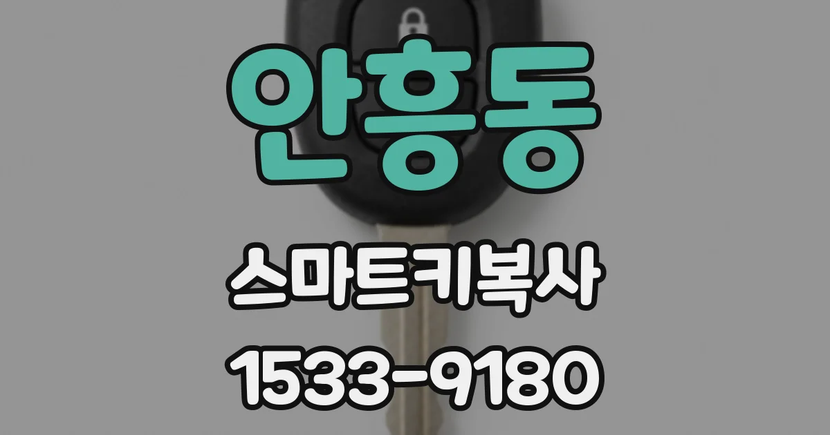 안흥동 스마트키복사