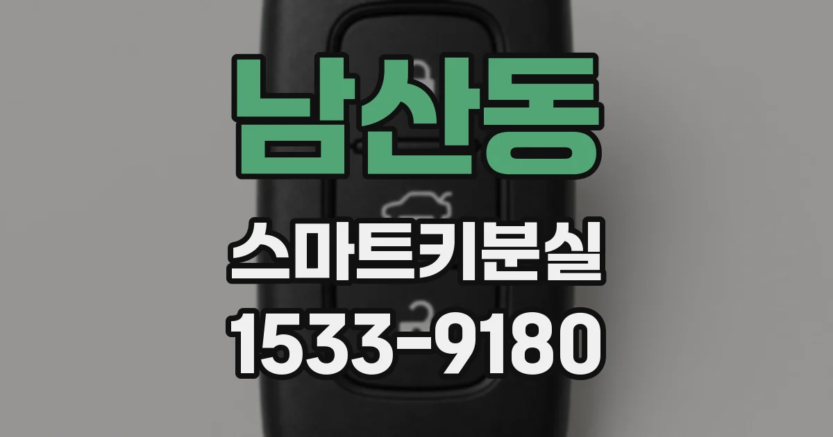 남산동 스마트키분실