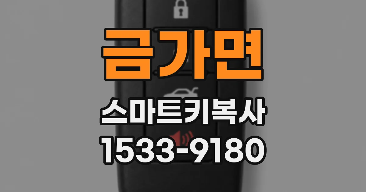 금가면 스마트키복사