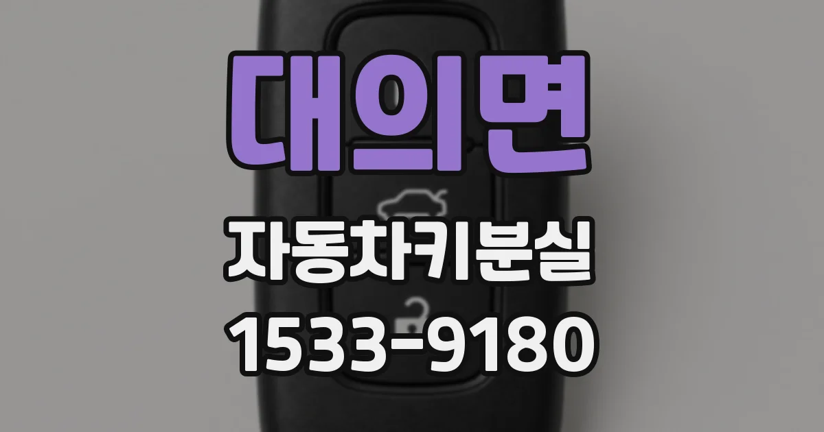 대의면 자동차키분실