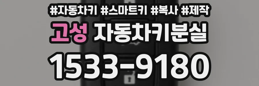 고성 자동차키분실