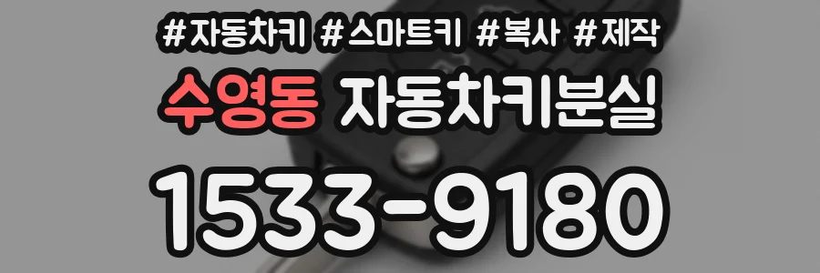 수영동 자동차키분실