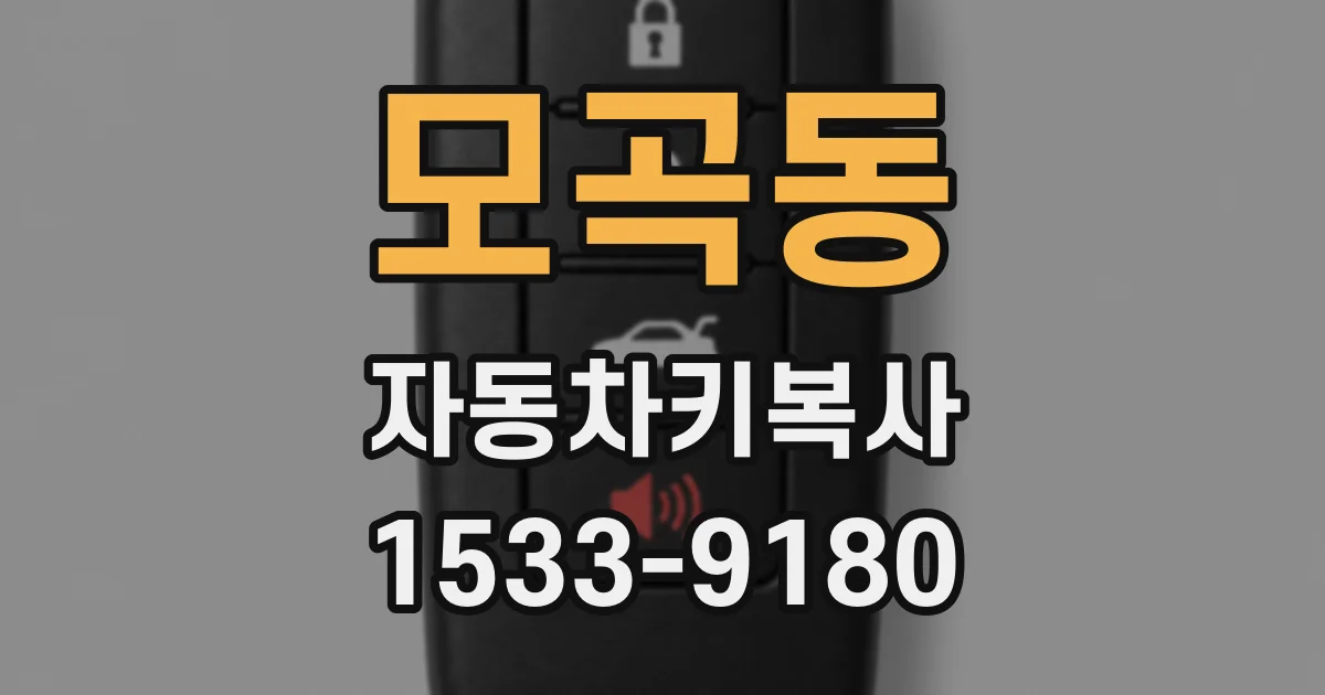 모곡동 자동차키복사